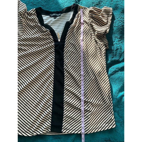 Vintage Rose Striped Women's Top Size XL - Picture 8 of 11